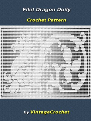cover image of Filet Dragon Doily Vintage Crochet Pattern
